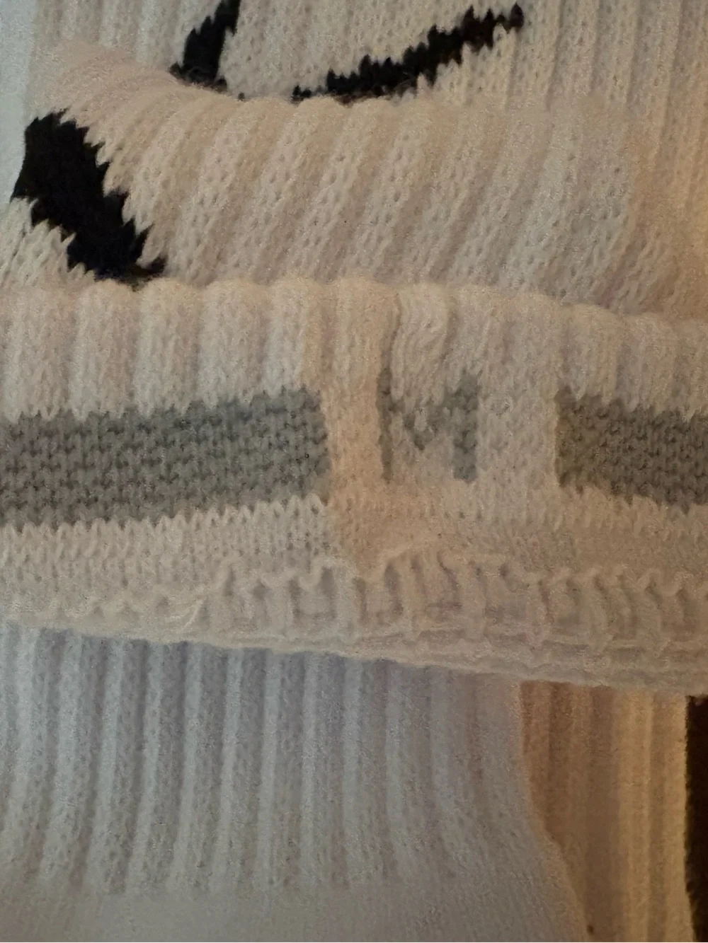 NWOT Nike White Crew Athletic Socks with Black Swoosh - 3 Pair